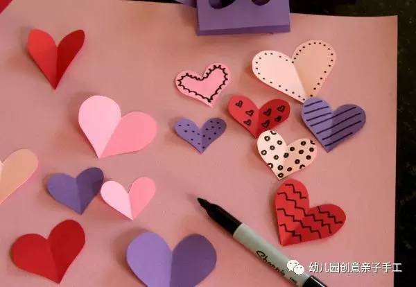 爱心简单折纸手工幼儿园,3-6岁幼儿折纸手工爱心