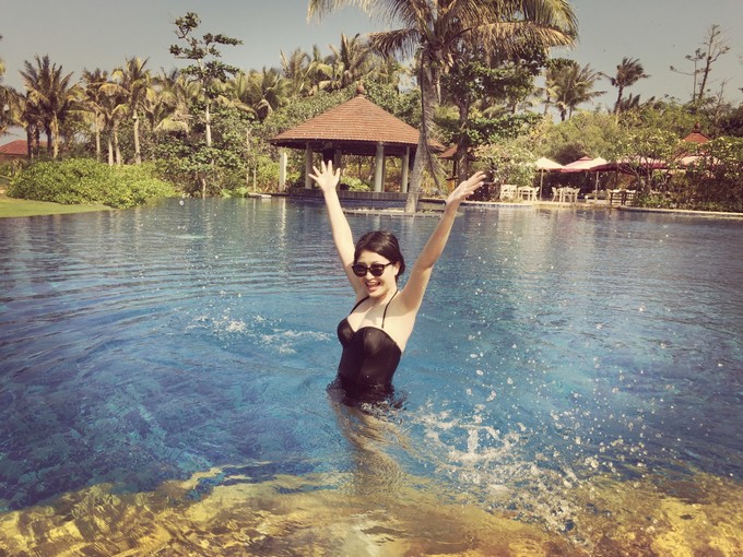 带着妈妈享受三亚的海