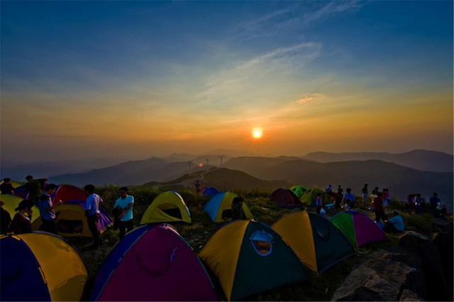 湖州露营看日出地点推荐,湖州自带帐篷过夜露营地