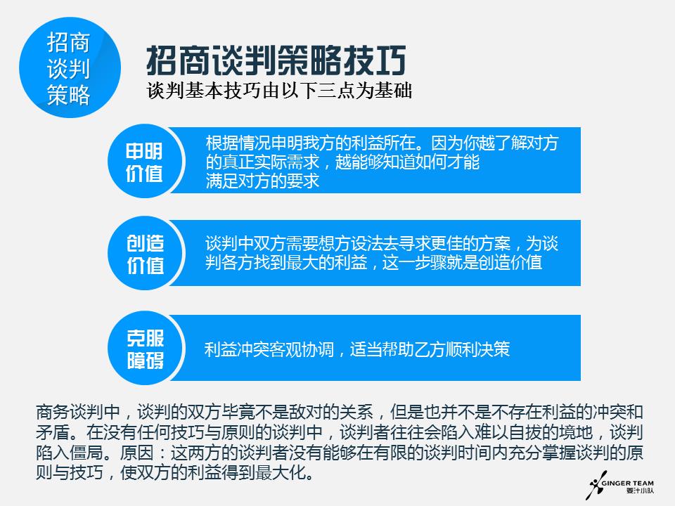 招商谈判注意事项及问题,招商谈判的6大步骤