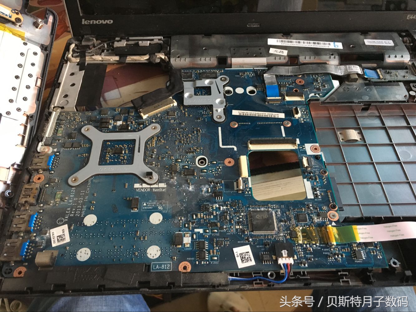 天太热联想E445笔记本电脑洗澡