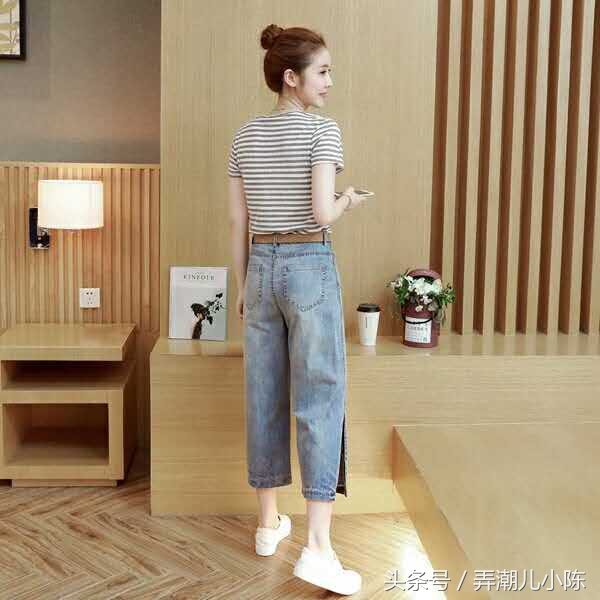 今年超火的阔腿裤穿搭显高,阔腿裤穿出长腿