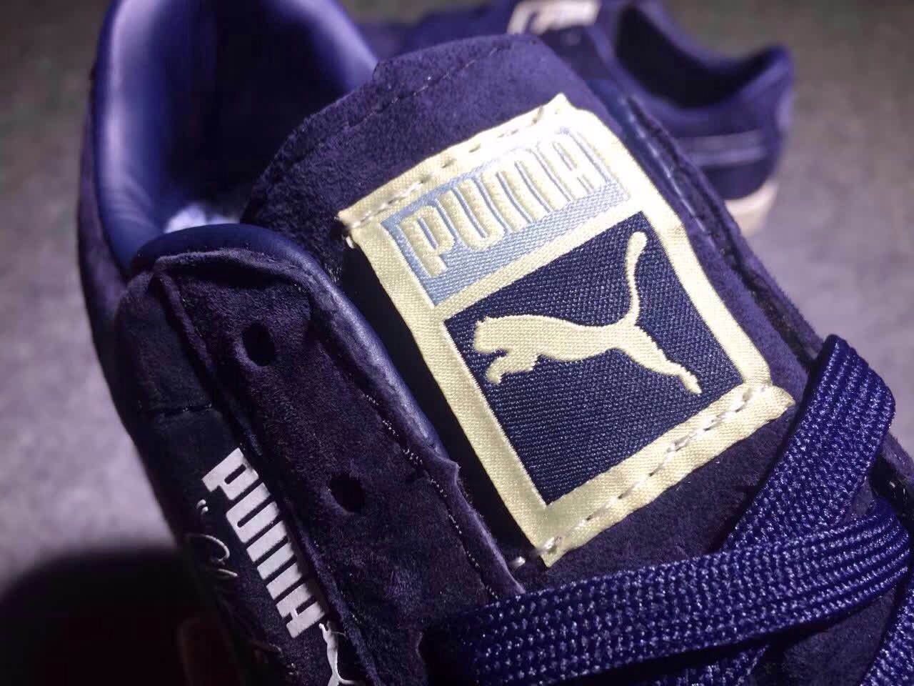 PUMAClyde系列复古板鞋MarineDay深蓝浪花