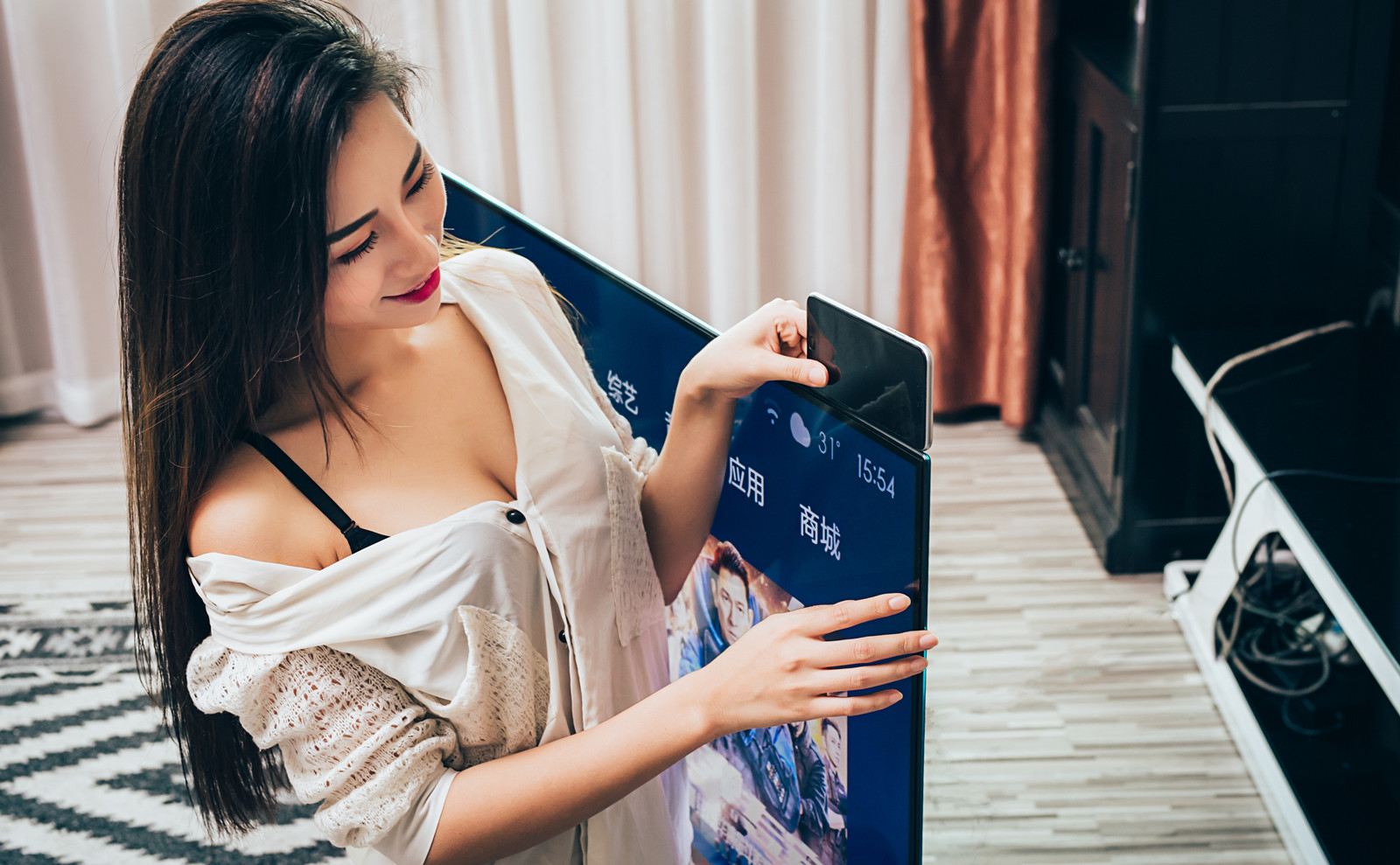 小米电视465寸全面屏旗舰版,小米电视4a