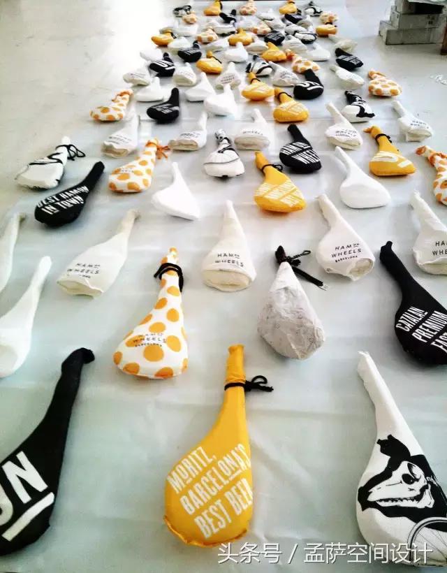 西班牙有家快餐厅也太有意思了，尽然用火腿来做装饰