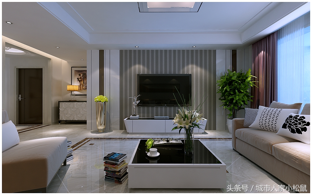 济南国华印象装修效果图,济南现代中式禅意装修风格设计