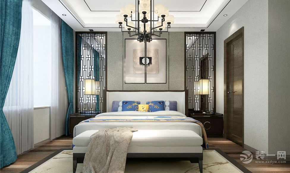 88平米三室一厅装修新中式,山水天成150平超大三居室