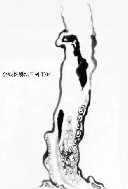 最简单的树干画法,树干的简便画法