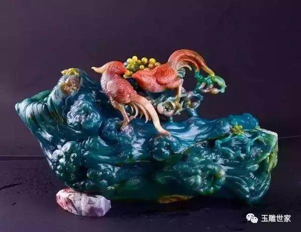 印度七彩玛瑙雕刻作品,印度七彩玛瑙作品欣赏