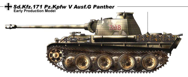 二战德国的黑豹坦克王牌,德国黑豹主战坦克介绍