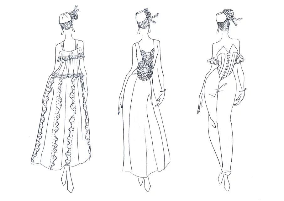 演出服定制声乐老师,设计感演出服