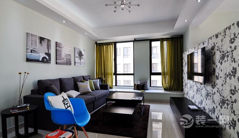 苏州红树湾89平实景，现代两室两厅全包8万，客厅飘窗好风景