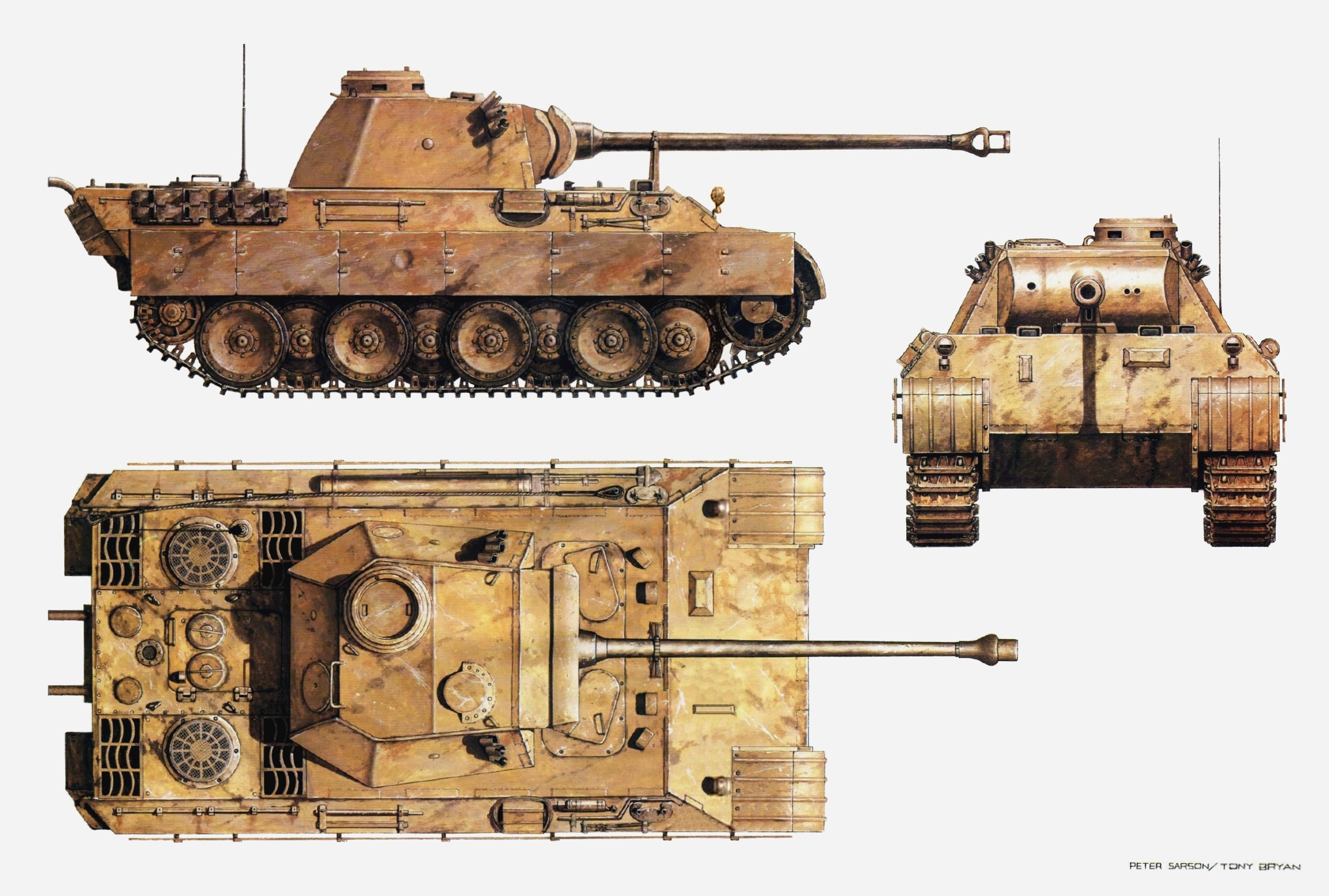 二战德国的黑豹坦克王牌,德国黑豹主战坦克介绍