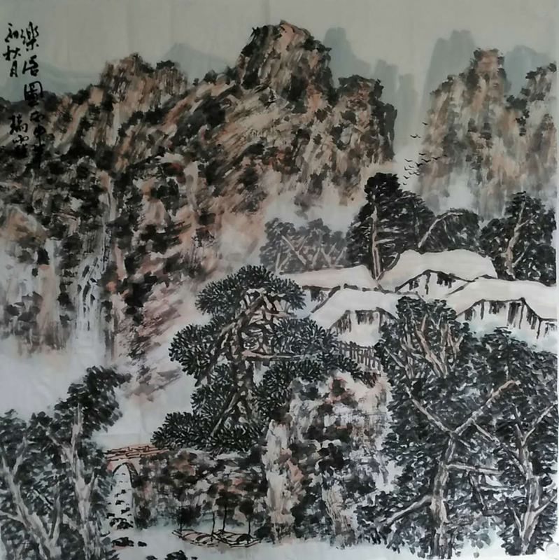 瑞霖的北派情调——山水作品鉴赏