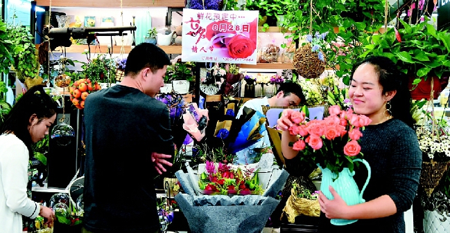 七夕节鲜花市场走俏,七夕节鲜花市场缩水