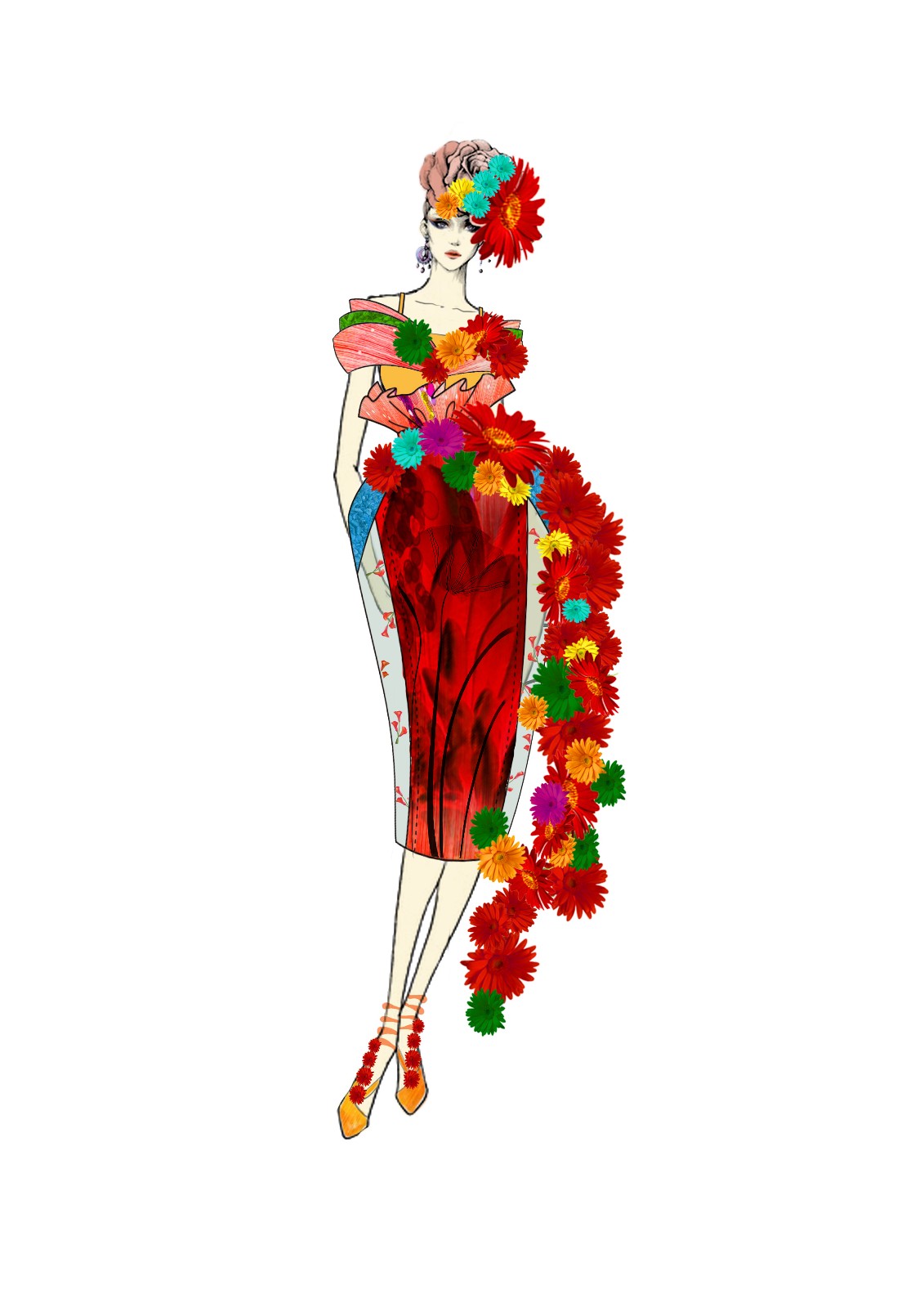 演出服定制声乐老师,设计感演出服