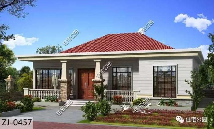 农村平层自建房宅基地窄小,农村宅基地平层设计图