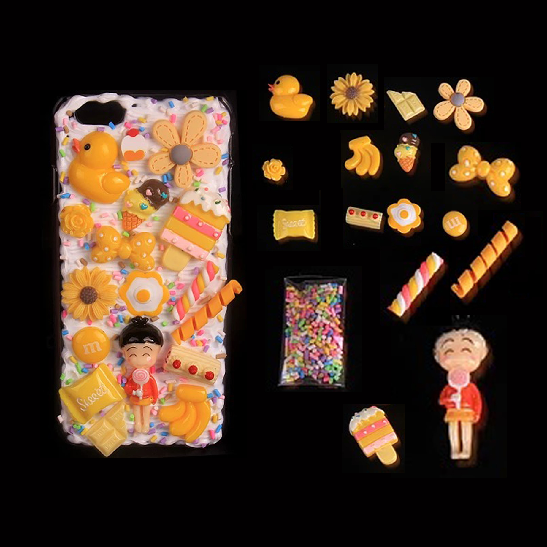 奶油诱惑,奶油胶手机壳diy闺蜜款