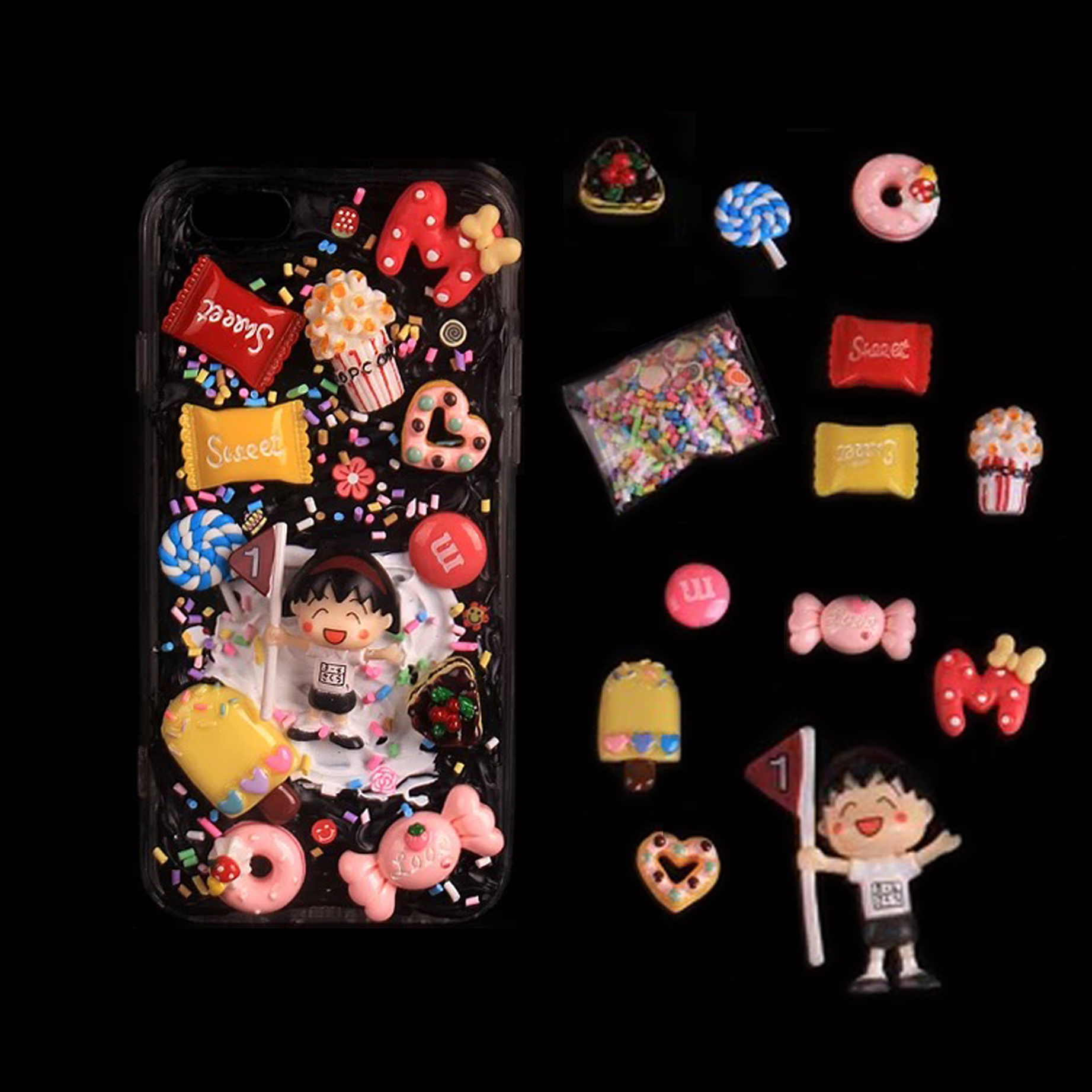 奶油诱惑,奶油胶手机壳diy闺蜜款