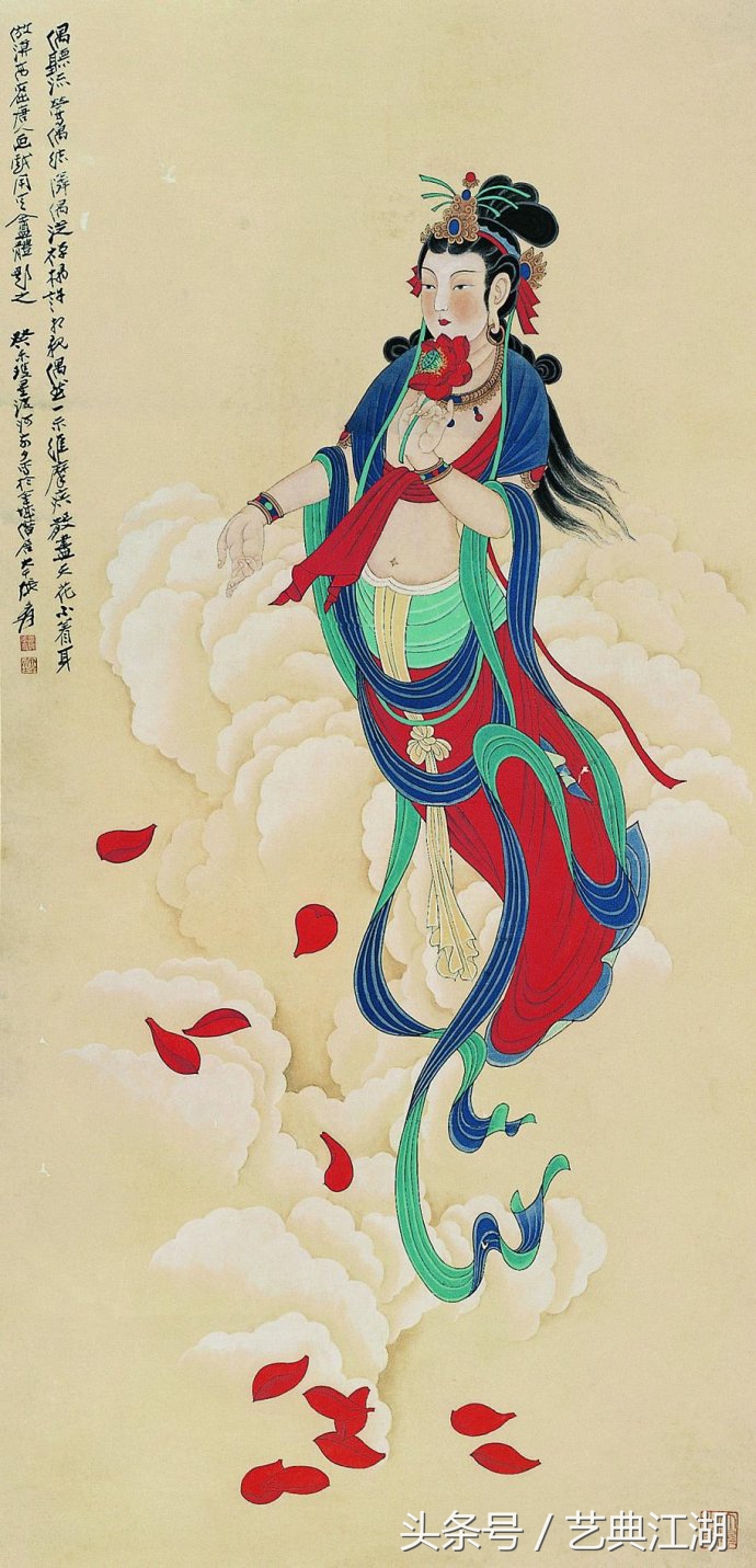 中国历代绘画大师长卷经典仕女图,国画大师的仕女图精品