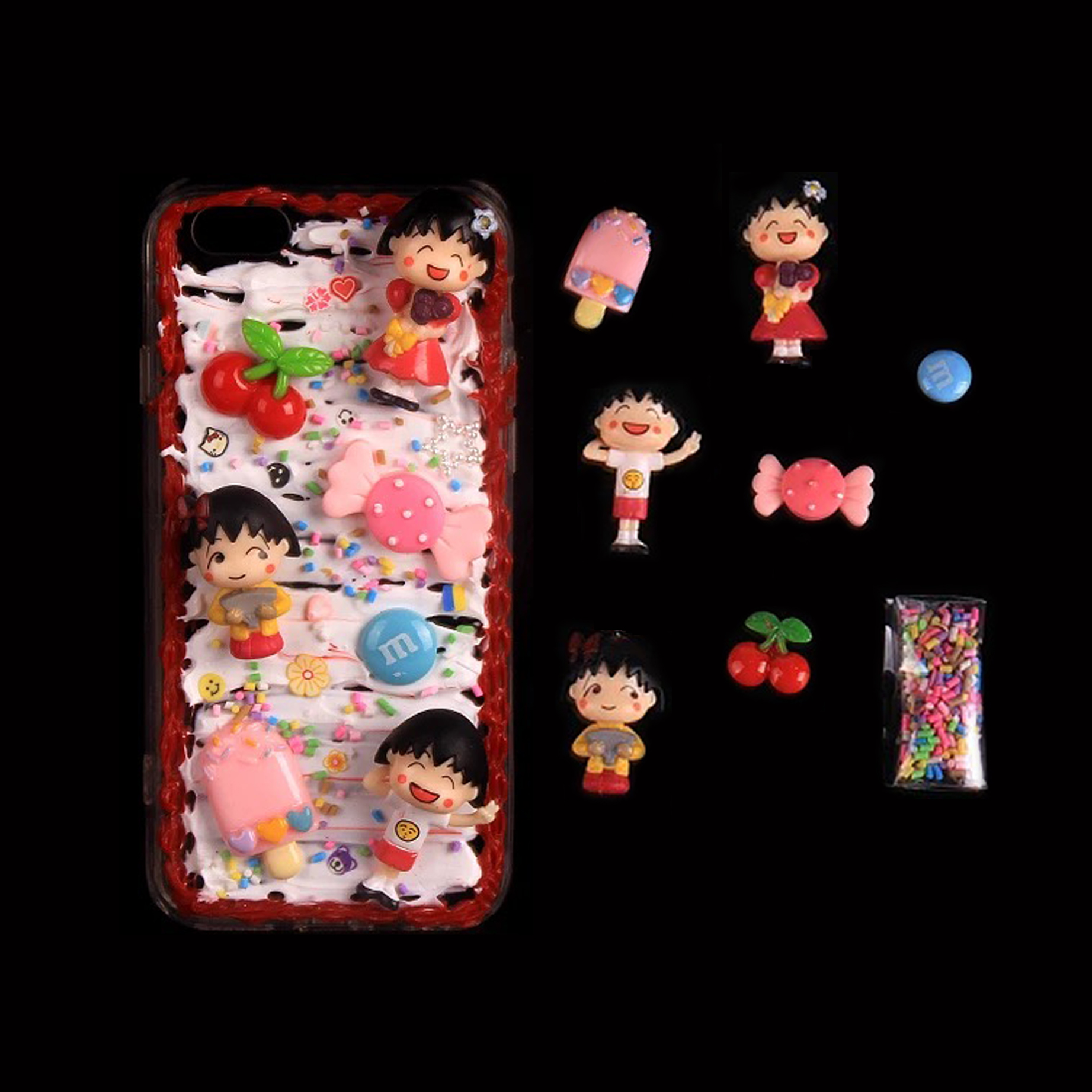 奶油诱惑,奶油胶手机壳diy闺蜜款