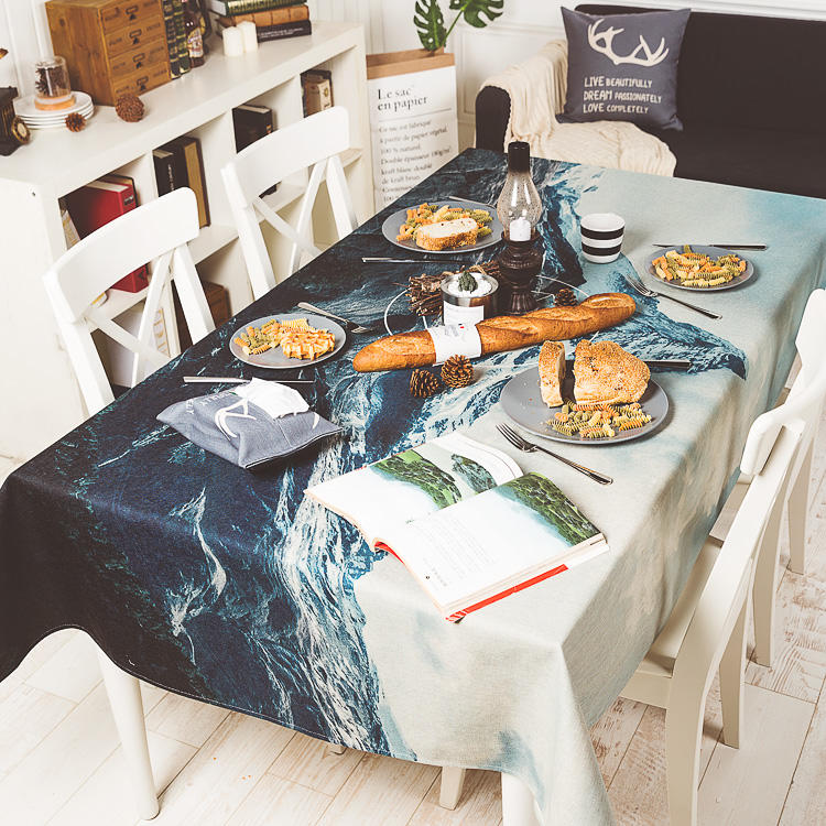 小清新餐桌桌布,餐桌桌布简单大方的