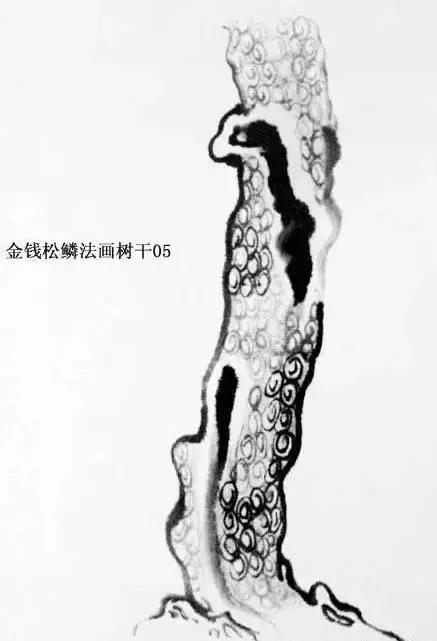 最简单的树干画法,树干的简便画法