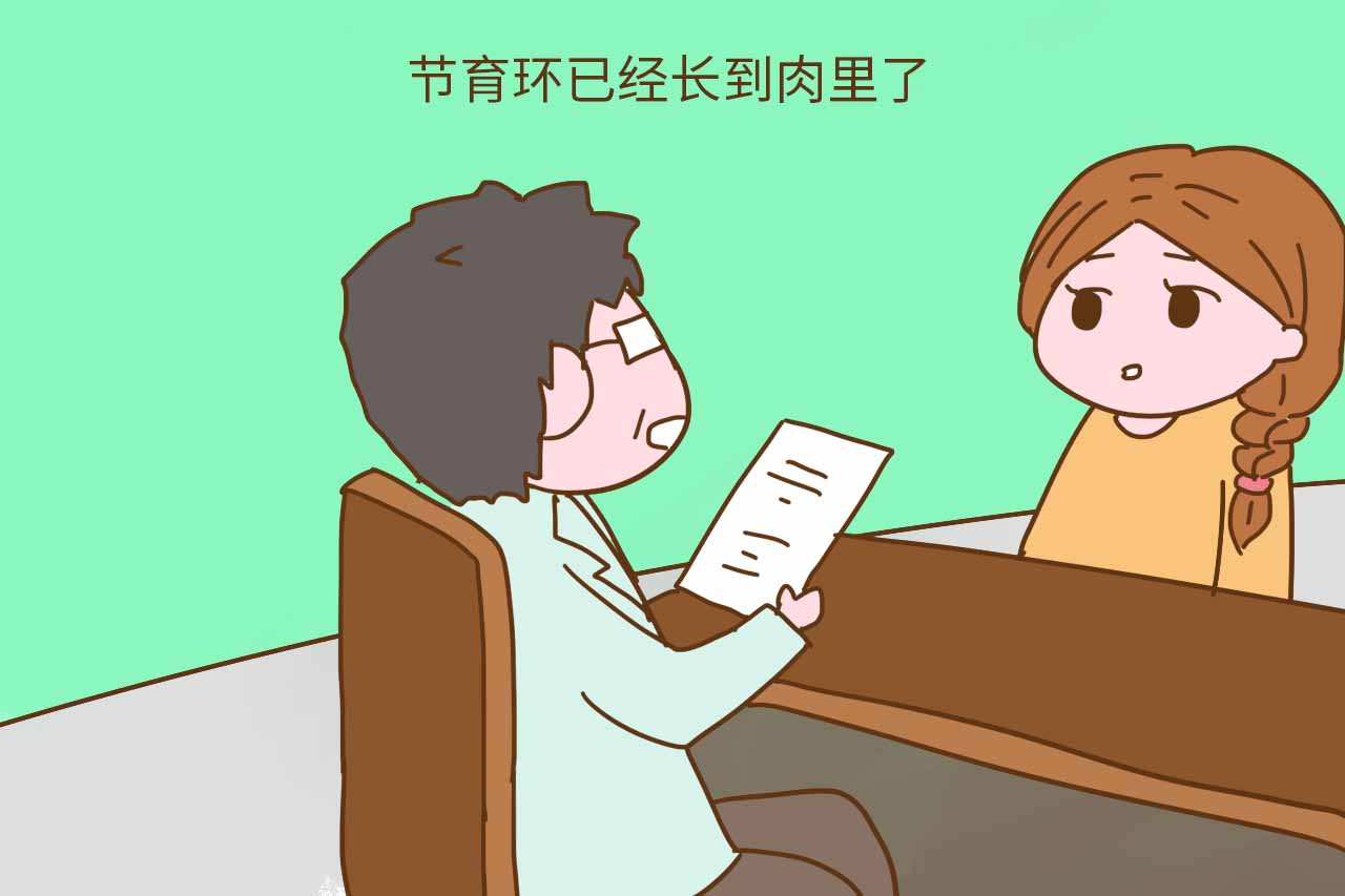 节育环会掉入宫底吗,节育环长肉里了要不要取出来