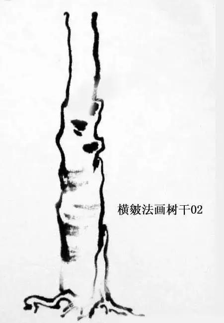 最简单的树干画法,树干的简便画法