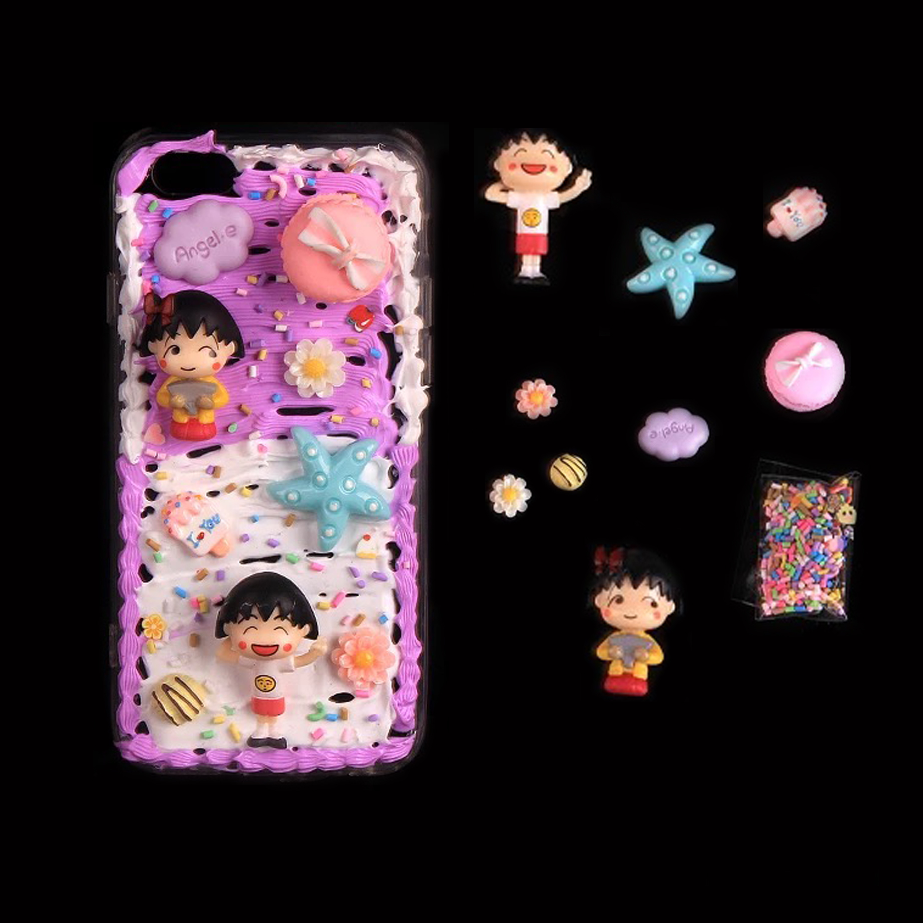 奶油诱惑,奶油胶手机壳diy闺蜜款