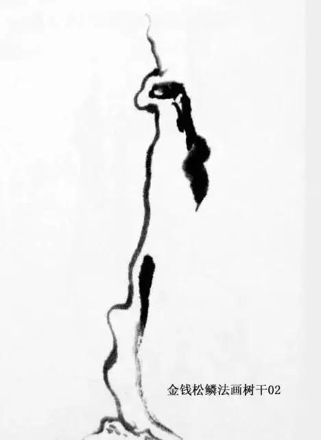 最简单的树干画法,树干的简便画法