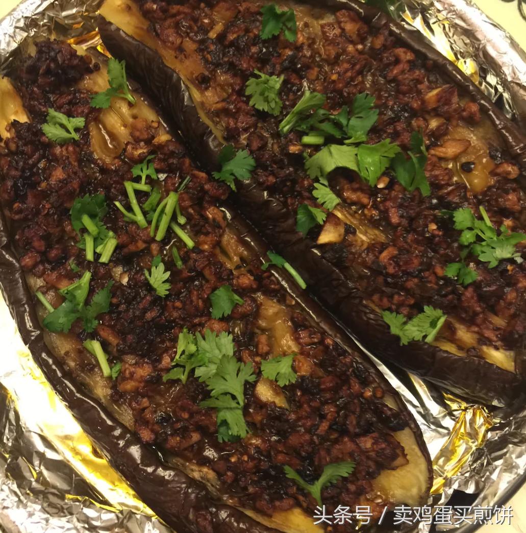 烤茄子烧烤做法空气炸锅,电饼铛烤茄子烧烤做法