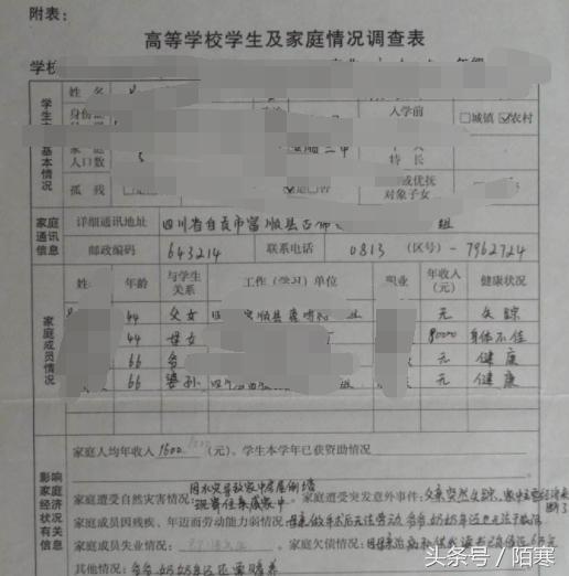 申请大学助学金申请报告怎样写,家庭情况调查表可以申请助学金吗
