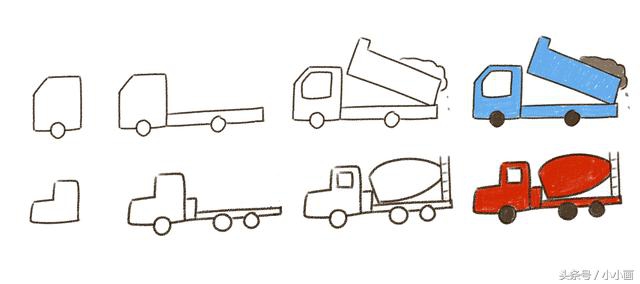 不会骑自行车简笔画,没有轮子的车简笔画