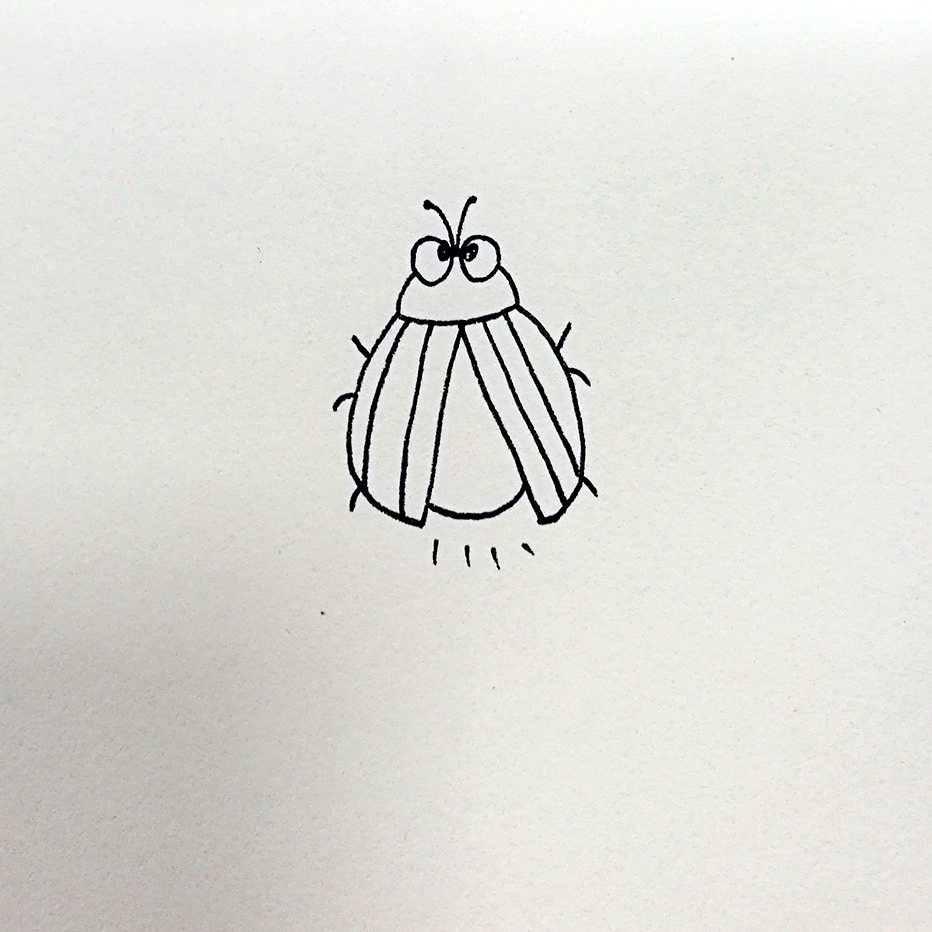 小女孩抓萤火虫简笔画,萤火虫的简笔画怎么画简单又好看