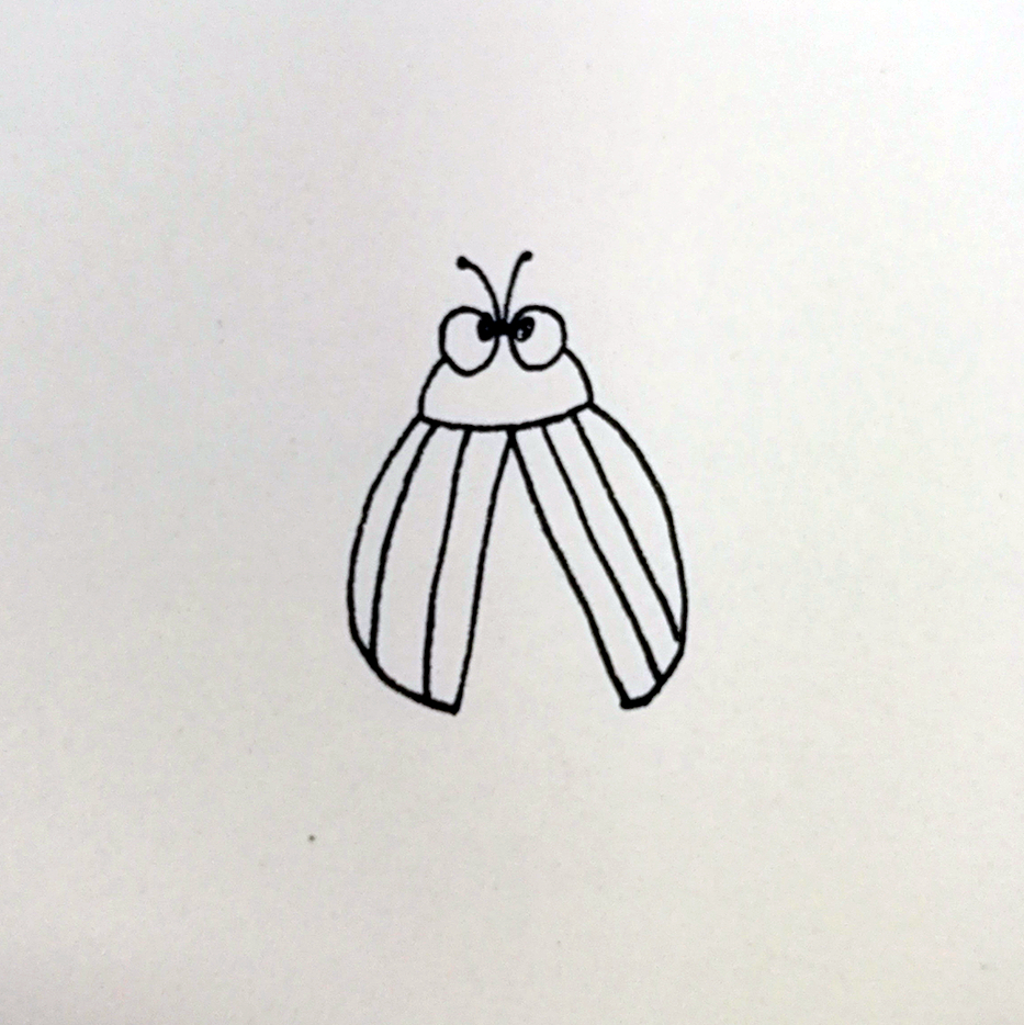 小女孩抓萤火虫简笔画,萤火虫的简笔画怎么画简单又好看