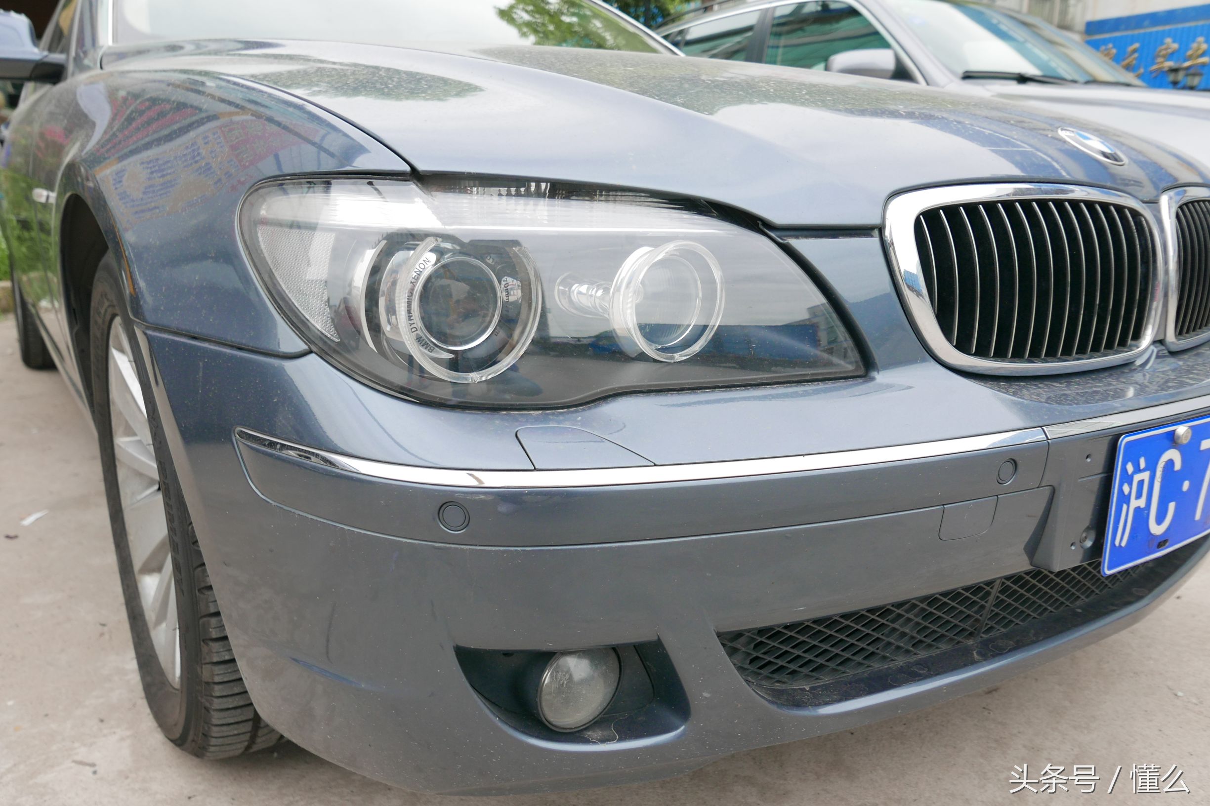 宝马7系m760深蓝色,宝马7系老款e66试驾