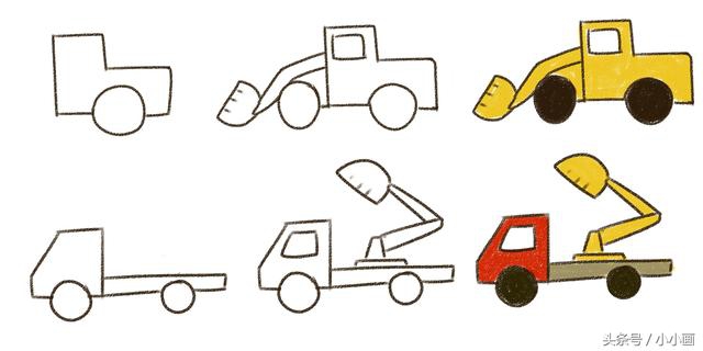 不会骑自行车简笔画,没有轮子的车简笔画