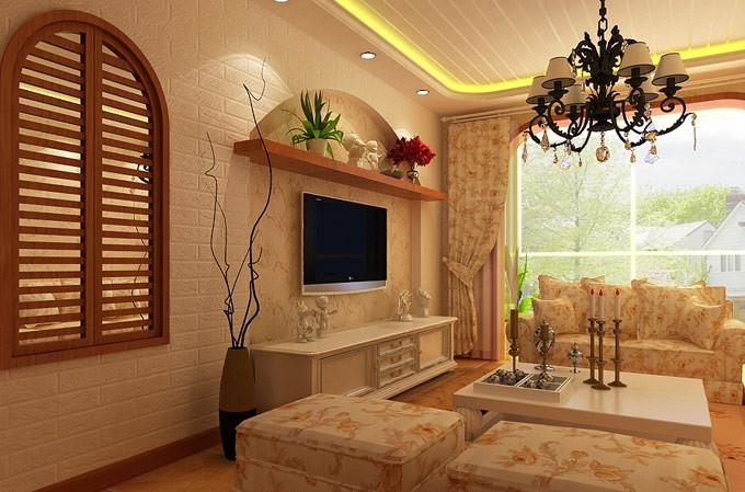 现代简约最省钱电视背景墙效果图,2022现代简约电视背景墙效果图