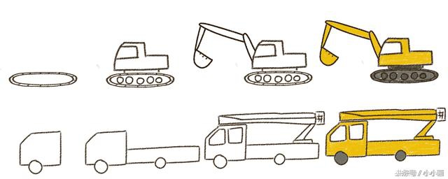 不会骑自行车简笔画,没有轮子的车简笔画