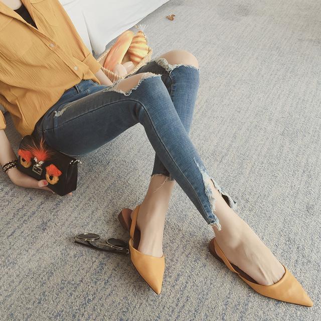 减龄穿搭夏季宽牛仔裤,牛仔裤夏搭雪纺衫