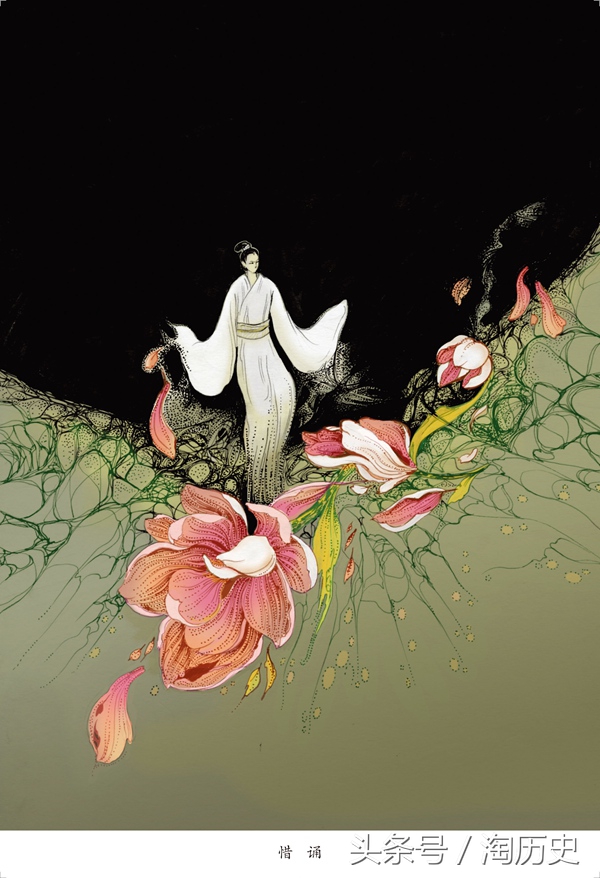 90插画师以200幅作品绘制诗经,最美楚辞的插画