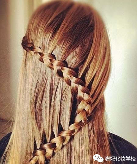 秋天适合戴帽子的编发教程中长发,适合秋天的新中式简单编发