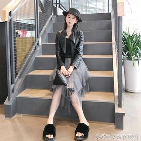 短领皮夹克穿搭,短款皮夹克的穿搭