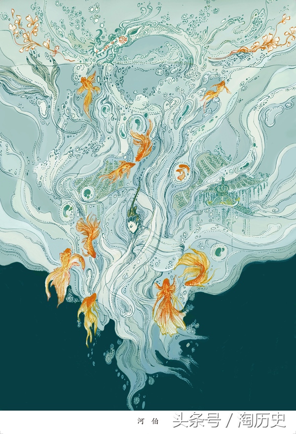 90插画师以200幅作品绘制诗经,最美楚辞的插画