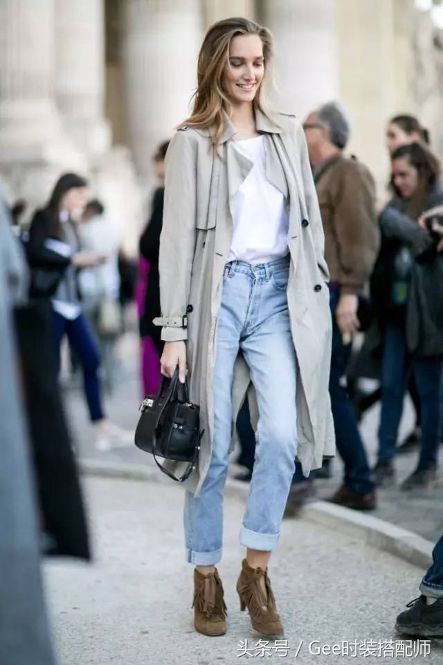牛仔裤的搭配技巧让你穿出青春感,牛仔裤怎么搭配显得又高又好看