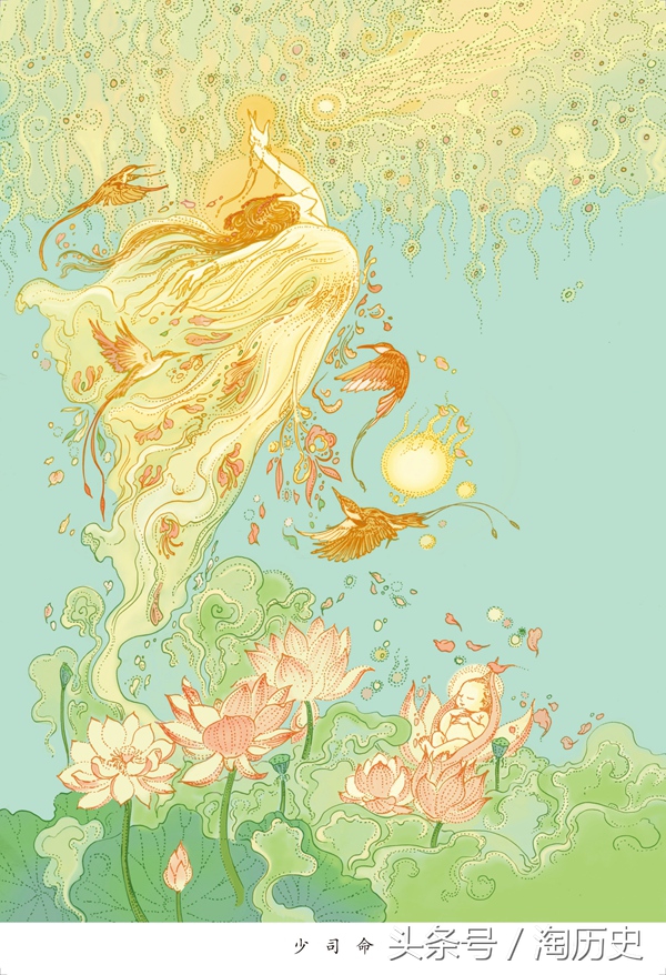 90插画师以200幅作品绘制诗经,最美楚辞的插画