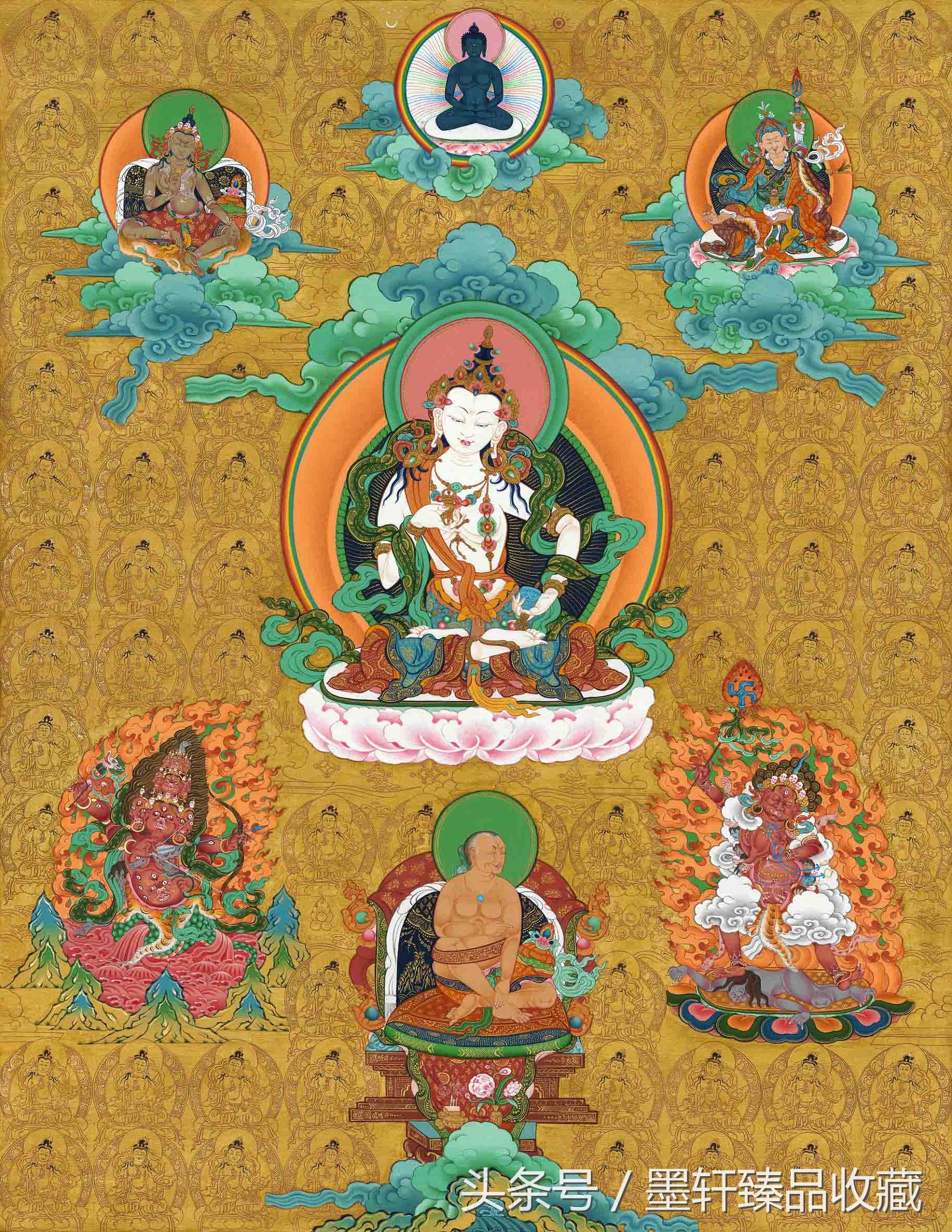 佛山唐卡国画,唐卡绘画作品欣赏图片高清