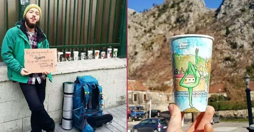 22岁大学生,靠一支画笔就能环游世界,他是怎么做到的?