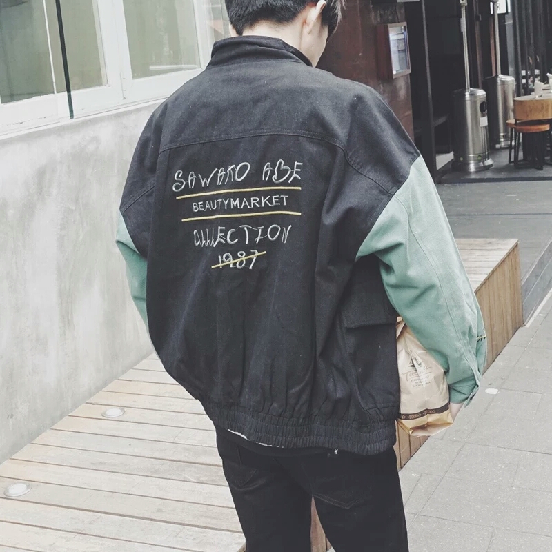 宽松薄棉外套,外套男秋季潮流百搭宽松